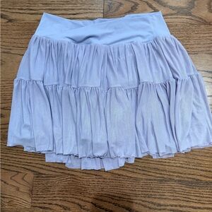Light Lavender Tiered Mini Skirt - Blogilates